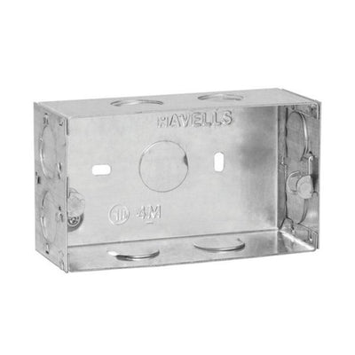 Havells Modular Flush Metal Gi Boxes for Coral, Pearlz & Oro