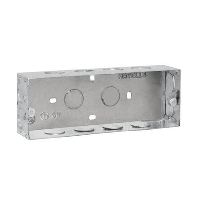 Havells Modular Flush Metal Gi Boxes for Coral, Pearlz & Oro