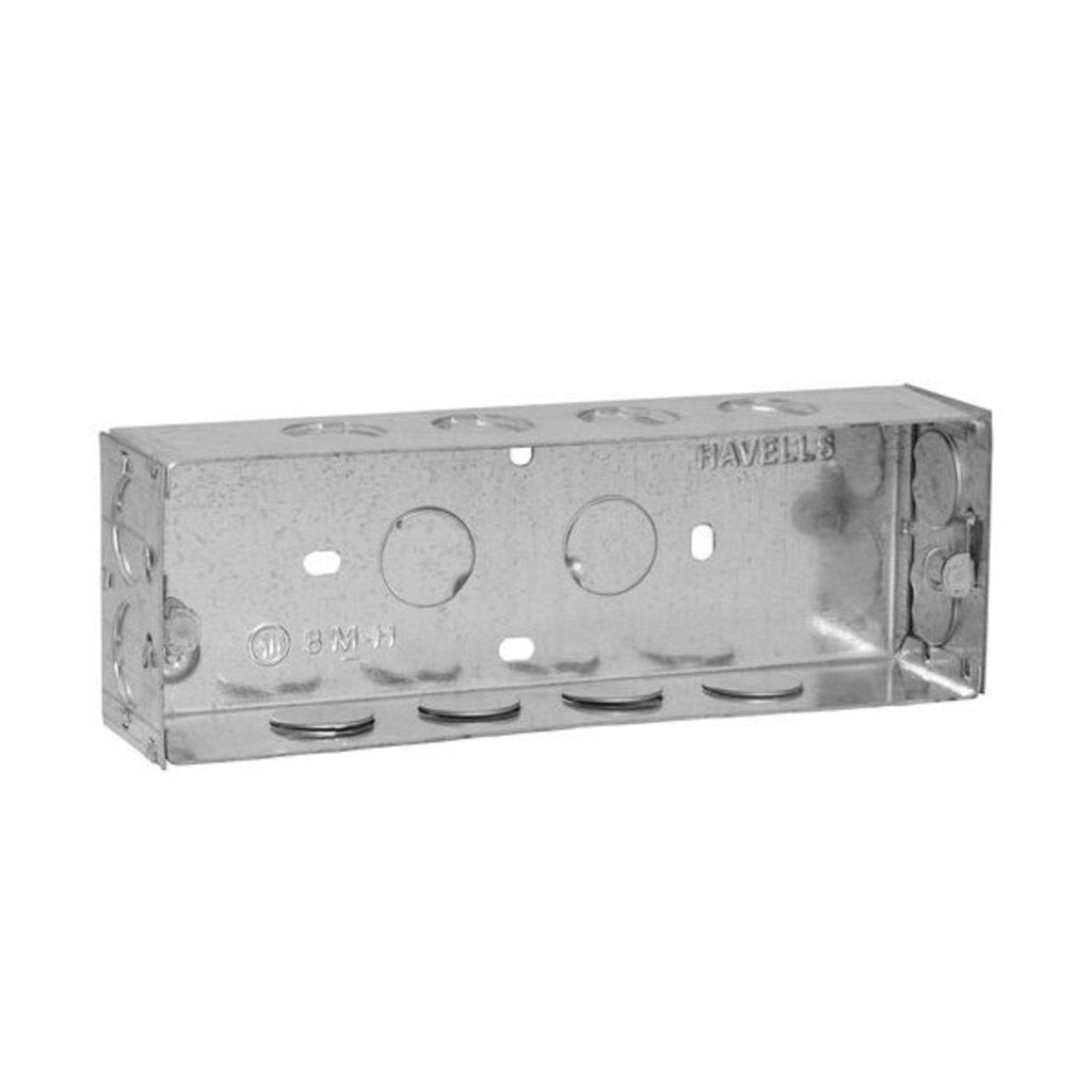 Havells Modular Flush Metal Gi Boxes for Coral, Pearlz & Oro