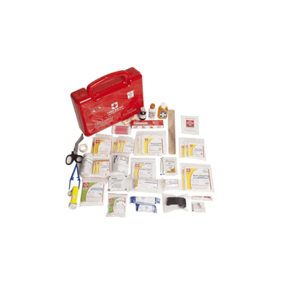 St.John's Workplace First Aid Kit Medium - Plastic Box Handy - Red - 113 Components SJF P3