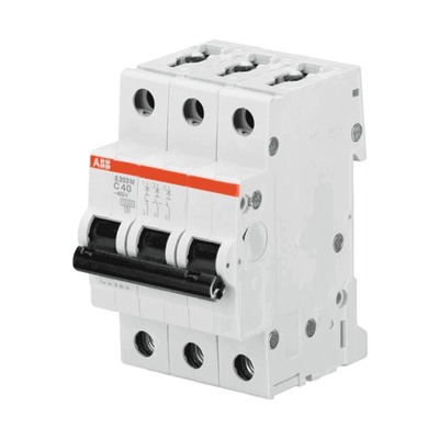 ABB C Curve Three Pole MCB 10 kA SH200M series