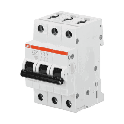 ABB C Curve Triple Pole MCB 10 kA S200M series