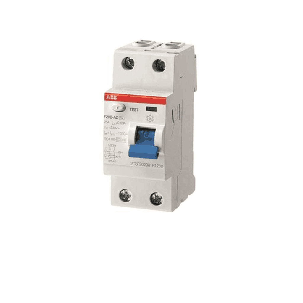 ABB RCCB 25-63A Two Pole F200 Series