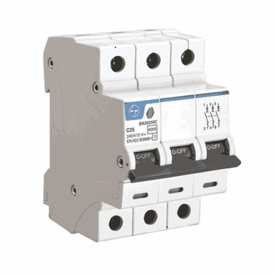 L&T MCB 6A-63A B Curve Three Pole