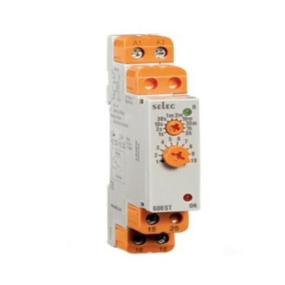 Selec Analog Timer 17.5mm Din Rail 600ST 