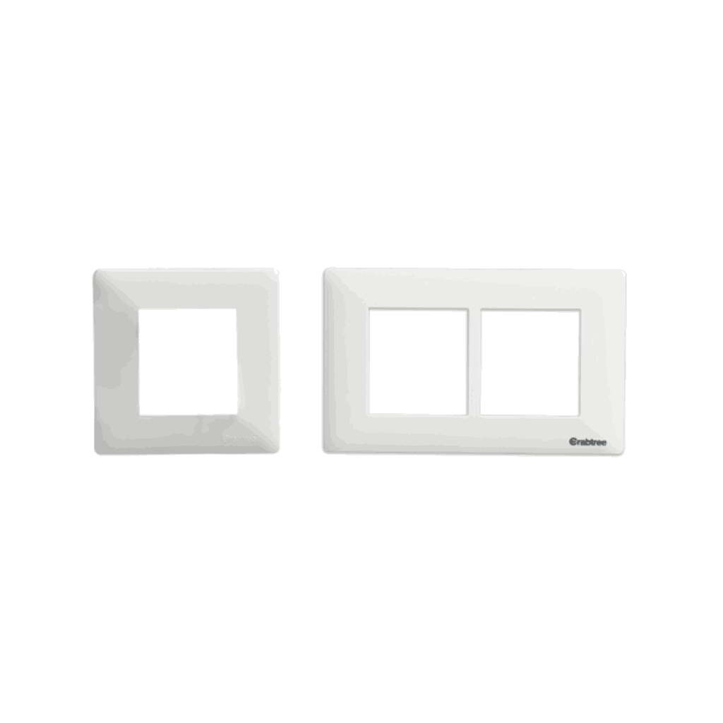 Havells Crabtree Athena Misty Silver Combined Plates